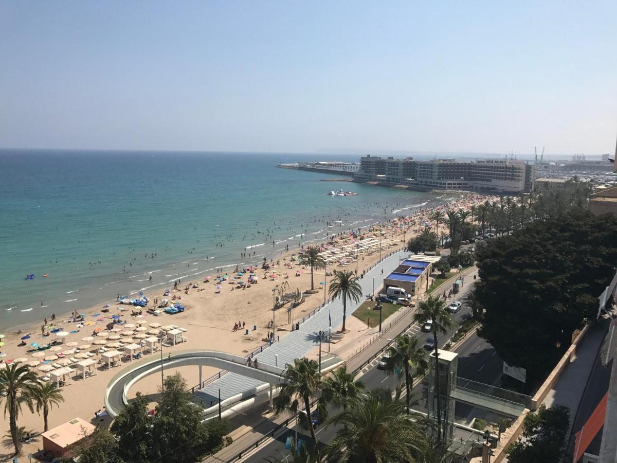 Atico De Lujo Con Vistas Al Mar, Primera Linea Playa Del Postiguet Аликанте Экстерьер фото