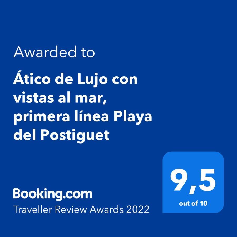 Atico De Lujo Con Vistas Al Mar, Primera Linea Playa Del Postiguet Аликанте Экстерьер фото